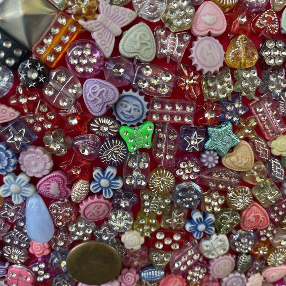 LaViola 90’s  Y2K beaded bedazzled jeweled crossbody handbag purse - Picture 2 of 10